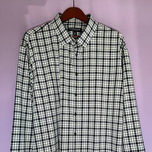 Mizzen + Main Monaco Navy and Blue Plaid Dress Shirt